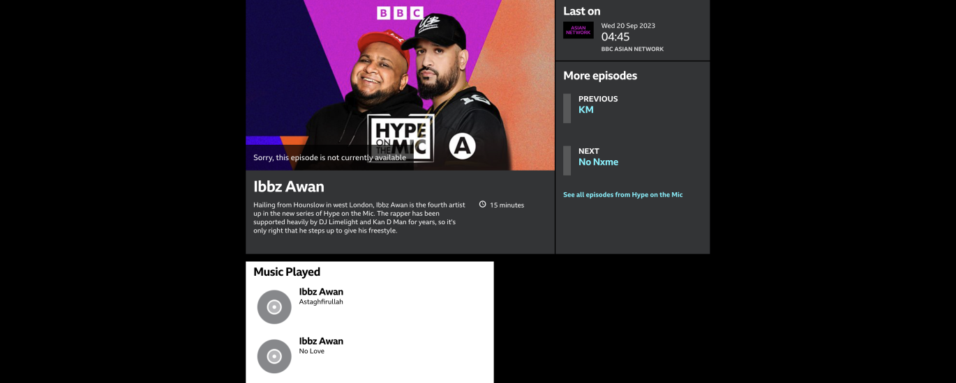 Ibbz Awan BBC Asian Network