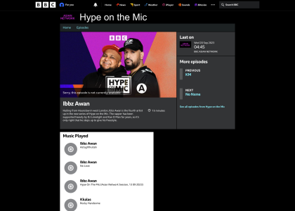 Ibbz Awan BBC Asian Network