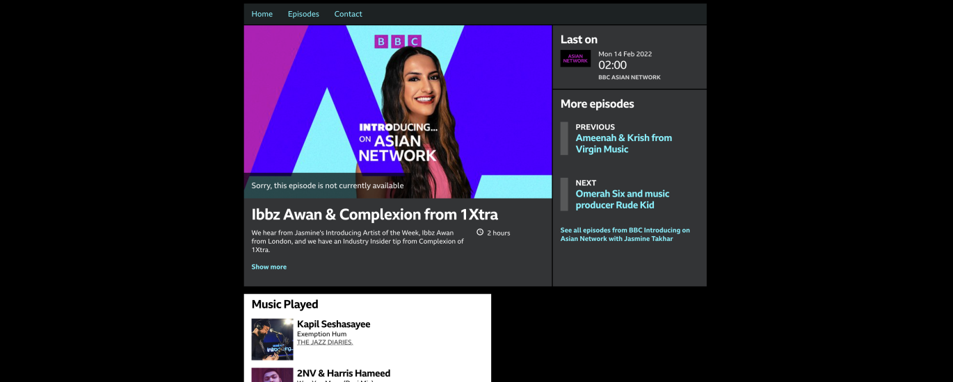 Ibbz Awan BBC Asian Network, Jasmin Takhar