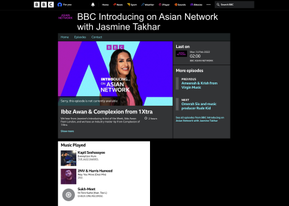 Ibbz Awan BBC Asian Network, Jasmin Takhar